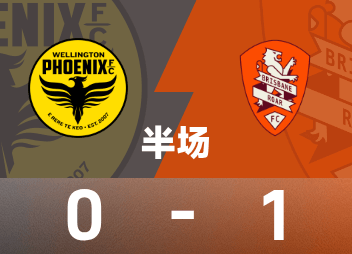 Hiệp 1 A-League: Vidic phản công và ghi bàn, Wellington Phoenix tạm dẫn 0-1 Brisbane Roar